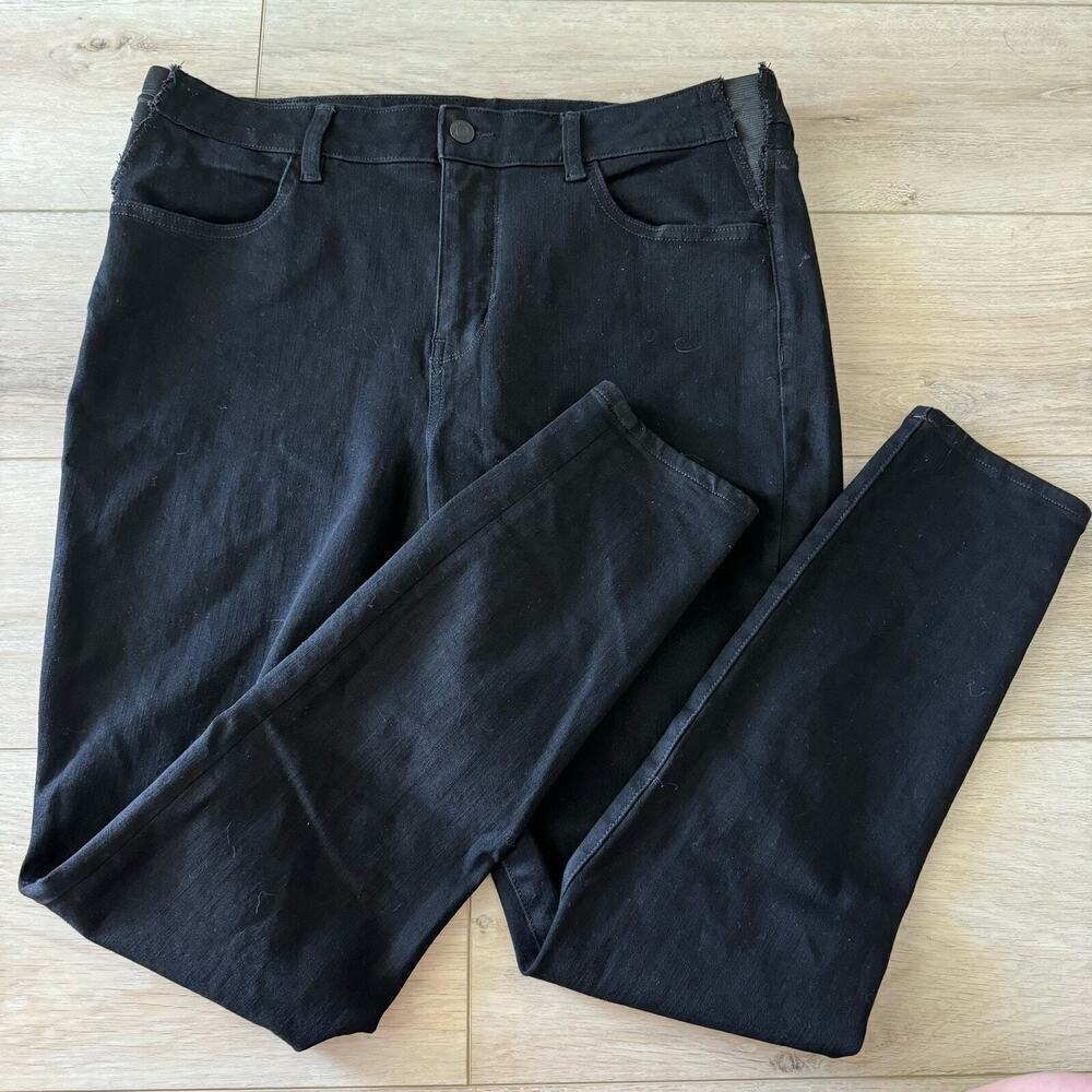 American Eagle Dream Stretch Hi Rise Jegging Jean Womens Size 14 Black *altered*